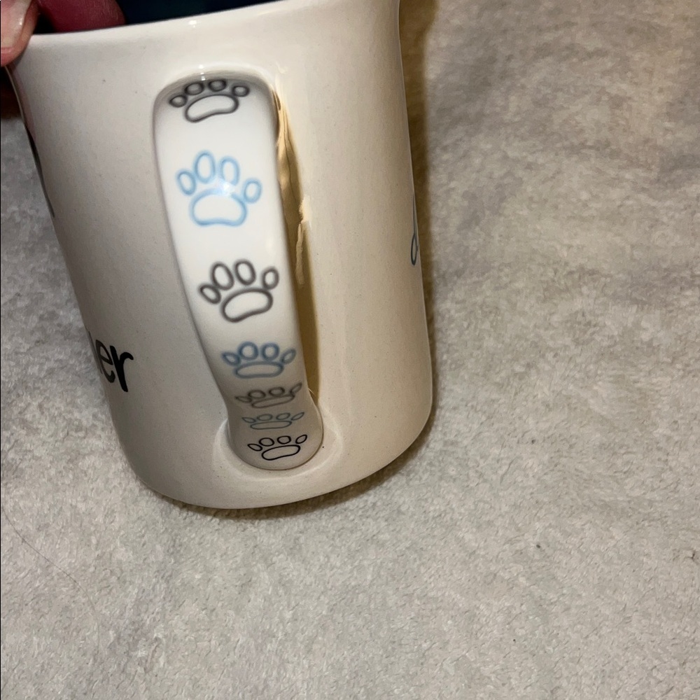 Rottweiler Mom Dog Mug - White and Blue - Picture 3 of 8